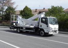 Tehergépkocsira szerelt csuklógémes munkaállványok Multitel MX 290 EX 6ton