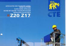 Tehergépkocsira szerelt csuklógémes munkaállványok CTE Z 20