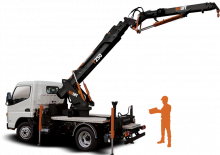 Tehergépkocsira szerelt teleszkópos daruk BG Lift T 250