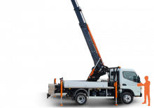 Tehergépkocsira szerelt teleszkópos daruk BG Lift T 400