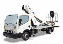 Tehergépkocsira szerelt teleszkópos munkaállványok GSR B230T Comfort X  