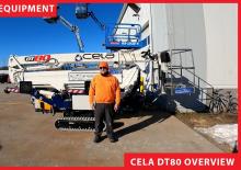 Tehergépkocsira szerelt teleszkópos munkaállványok CELA DT80