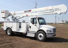 Tehergépkocsira szerelt teleszkópos munkaállványok Terex Optima TCX60