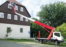Tehergépkocsira szerelt teleszkópos munkaállványok Palfinger P210BK