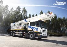 Tehergépkocsira szerelt teleszkópos munkaállványok Bronto Skylift S 56 XR