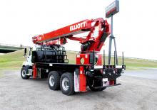 Tehergépkocsira szerelt teleszkópos munkaállványok Elliott Equipment S70R SkyWalk