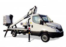 Tehergépkocsira szerelt teleszkópos munkaállványok Oil & Steel Scorpion 1490 Smart