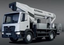 Tehergépkocsira szerelt teleszkópos munkaállványok Ruthmann STEIGER T 380 XS