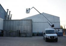 Tehergépkocsira szerelt teleszkópos munkaállványok Movex TLF 11