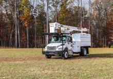 Tehergépkocsira szerelt teleszkópos munkaállványok Terex XT PRO 56