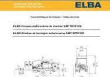 Telepített betonszivattyúk Elba EBP 5018 E