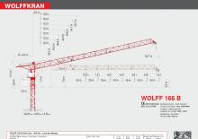 Toronydaruk - billenőgém - felülforgó Wolffkran 166 B 