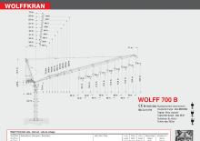 Toronydaruk - billenőgém - felülforgó Wolffkran 700 B