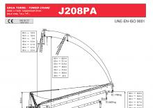 Toronydaruk - billenőgém - felülforgó Jaso J208PA