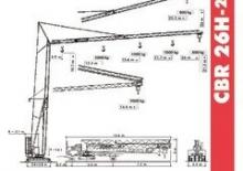 Toronydaruk - merevgém - alulforgó Terex Comedil (Zeppelin) CBR 26 Plus