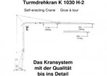Toronydaruk - merevgém - alulforgó König K 1030 H 2 (2,5m) FU-Hub