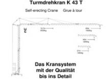 Toronydaruk - merevgém - alulforgó König K 43 T (2,3m)