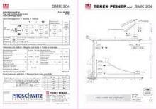 Toronydaruk - merevgém - alulforgó Terex Peiner SMK 204-2,0 m