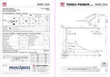 Toronydaruk - merevgém - alulforgó Terex Peiner SMK 204-2,0 m