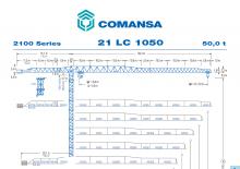 Toronydaruk - merevgém - felülforgó Comansa 21LC1050