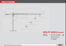 Toronydaruk - merevgém - felülforgó Wolffkran 6028.6