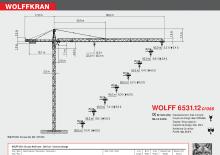 Toronydaruk - merevgém - felülforgó Wolffkran 6531.12 cross