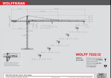 Toronydaruk - merevgém - felülforgó Wolffkran 7532.12 cross