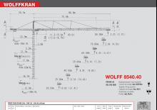 Toronydaruk - merevgém - felülforgó Wolffkran 8540.40 cross