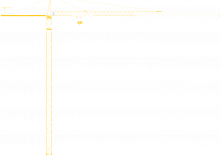 Toronydaruk - merevgém - felülforgó Potain MD 689 M25