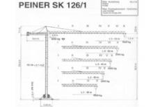 Toronydaruk - merevgém - felülforgó Terex Peiner SK 126/1-Es-TS 19.1
