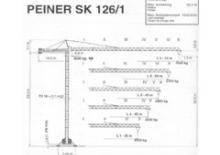Toronydaruk - merevgém - felülforgó Terex Peiner SK 126/1-Es-TS 19.1