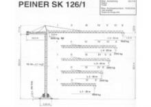 Toronydaruk - merevgém - felülforgó Terex Peiner SK 126/1-Fs-TS 19.1