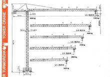 Toronydaruk - merevgém - felülforgó Terex Peiner SK 96-E-TS 14.3