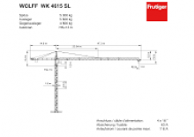 Toronydaruk - merevgém - felülforgó Wolffkran WK 4615 SL 4