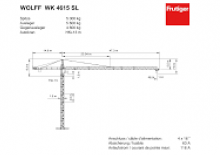 Toronydaruk - merevgém - felülforgó Wolffkran WK 4615 SL 4