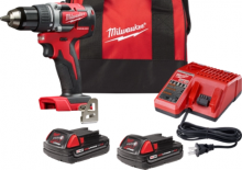Vezetéknélküli fúrók és csavarbehajtók Milwaukee 2801-22CT