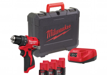 Vezetéknélküli fúrók és csavarbehajtók Milwaukee M12 BLDDRC-203C