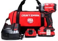 Vezetéknélküli ütvecsavarozók és csavarkulcsok Craftsman CMCF820D2 