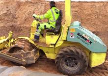 Vibrációs padkahengerek Rammax RW 3002