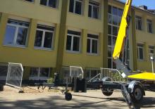 Tehergépkocsira szerelt csuklógémes munkaállványok Paus GT 21 A
