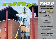 Vontatható csuklógémes munkaállványok Niftylift TM 50